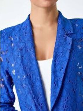 Daniel Cremieux Cobalt Blue Lace Blazer NWT (NEW with tags!)